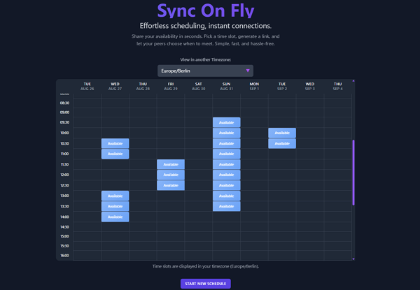 SyncOnFly.com Screenshot